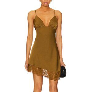 House of Harlow x Revolve Nouvelle Mini Silk / Lace Slip Dress - sz M